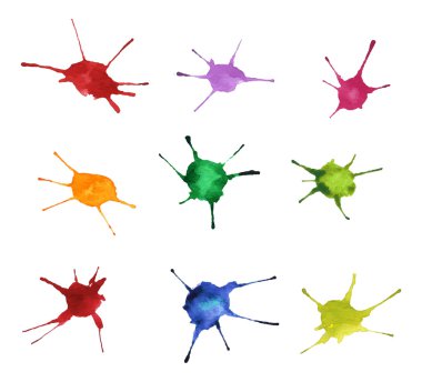 Parlak su renk tasarımı için engelliyor. Vektör 