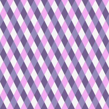 Geometrik desen. Mor, Lila, beyaz. Rhombus. Vektör 