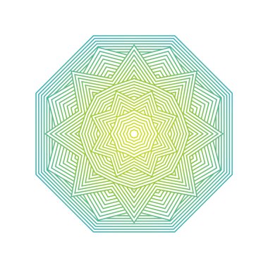 Mandala. Lineart geometrik süs şablonları renk. Vektör sy