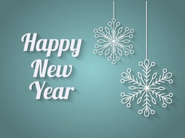 Yeni yılınız kutlu olsun güzel zarif metin tasarımı. 