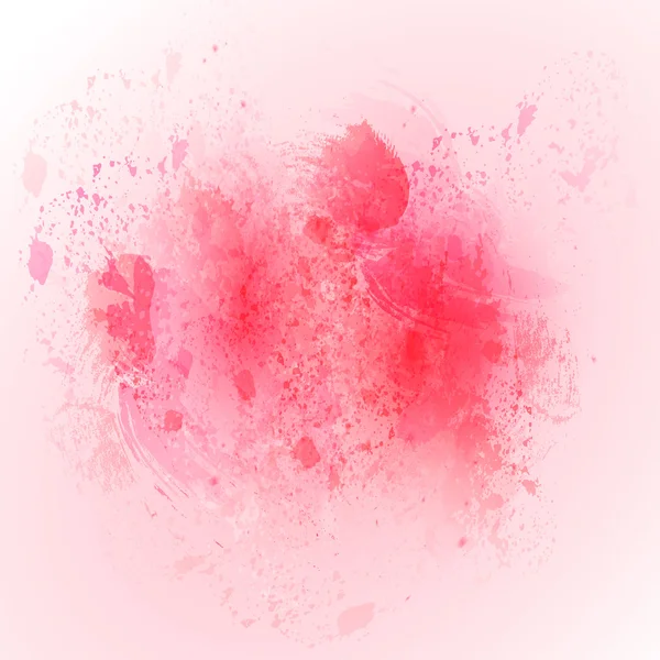 Fondo grunge acuarela. Fondo rosa rojo brillante. Vector — Vector de stock