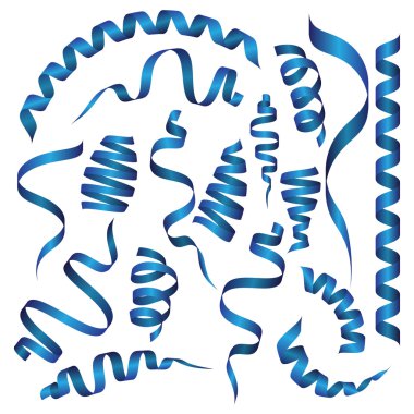 Vektör set şenlikli yeni yıl şerit. Vektör çizim