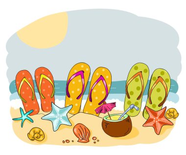 a set of sandals