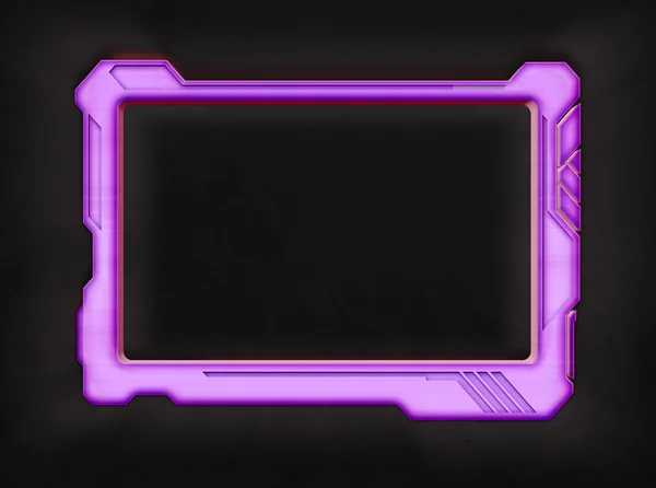Růžový futuristické obrazovky tabletu — Stock fotografie