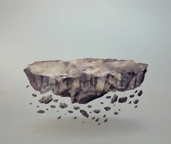 Falling floating Rocks — Stock Photo, Image