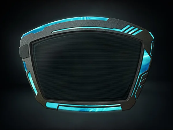 bir ekran ile fütüristik yastık başlık