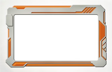 Fütüristik plastik ve neon Tablet cihaz