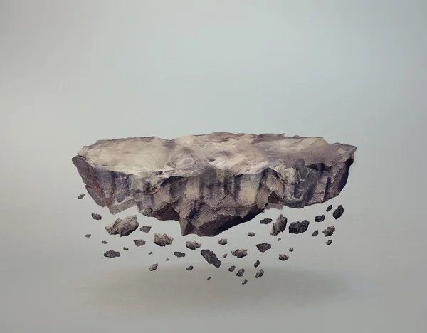 Isla de roca flotante —  Fotos de Stock