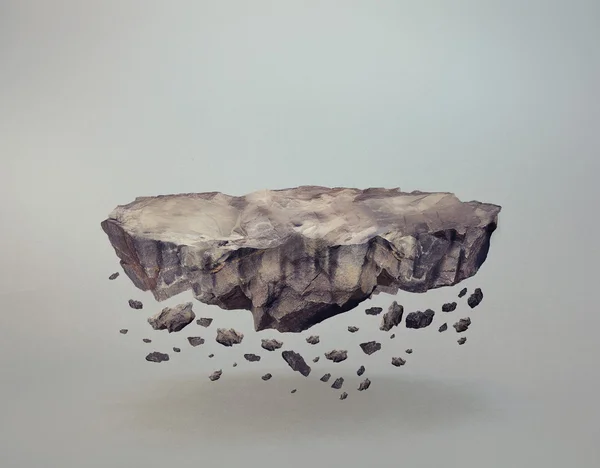 Floating Rock Island — Stock Photo, Image