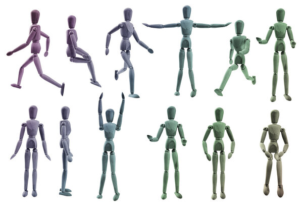 Coloured Artist Mannequin Collection