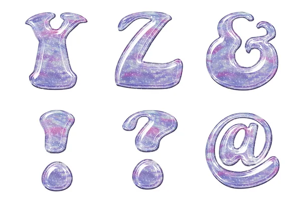 Gel Alphabet — Stock Photo, Image