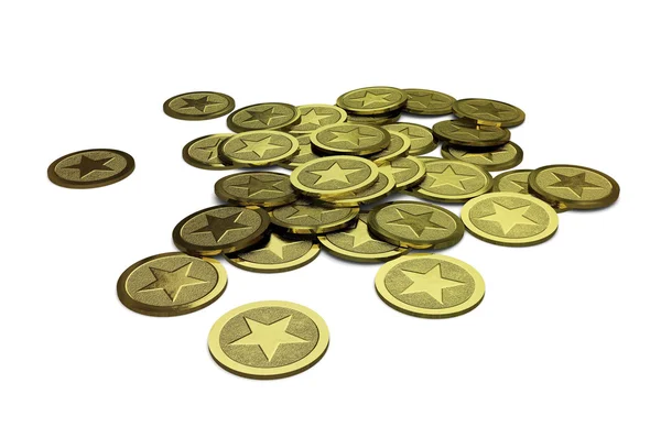 Rodzajowy stos monet — Zdjęcie stockowe