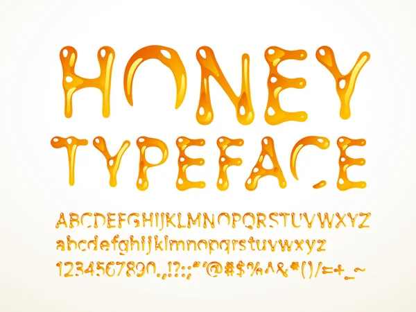 Vector honing lettertype — Stockvector