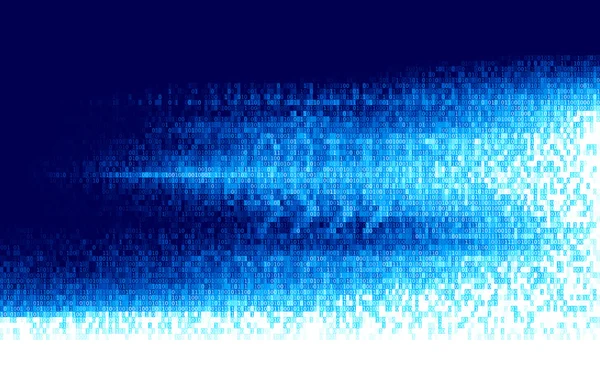 矢量抽象技术背景与二进制代码 — 图库矢量图片