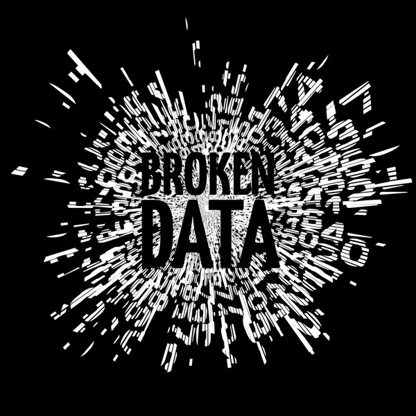 Bruten data koncept — Stock vektor