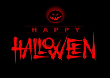 Vektör Cadılar Bayramı yazı