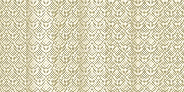 Set of fish scales seamless patterns. Vector monochrome illustration — Stock Vector