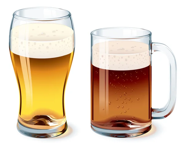 Beer glass — Stock Vector