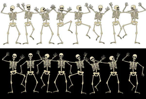 Los esqueletos de la diversión — Archivo Imágenes Vectoriales