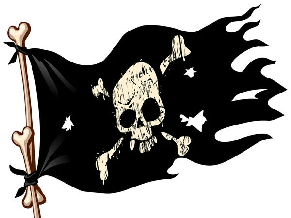 Bandera de pirata — Archivo Imágenes Vectoriales