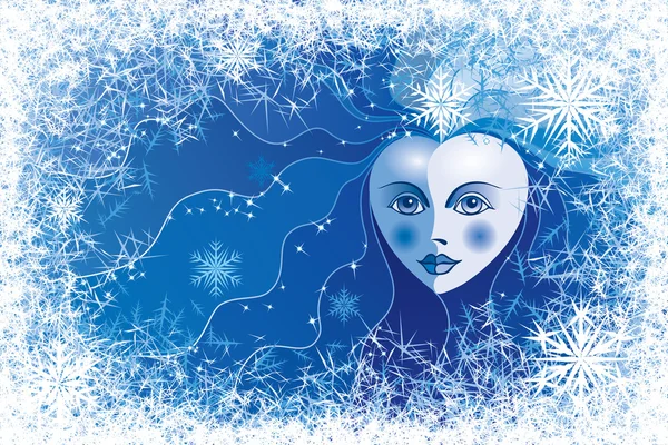 Snow queen — Stock Vector