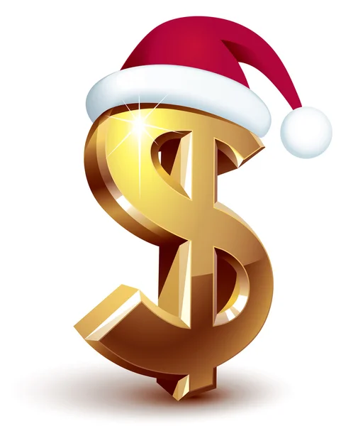 Christmas dollar — Stock Vector