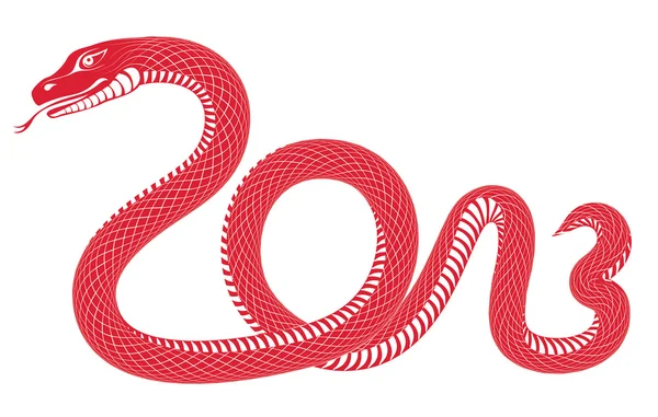 Year of the snake 2013 — Stock Vector