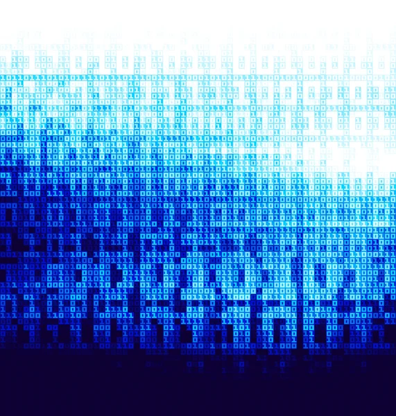 Binärer Code — Stockvektor