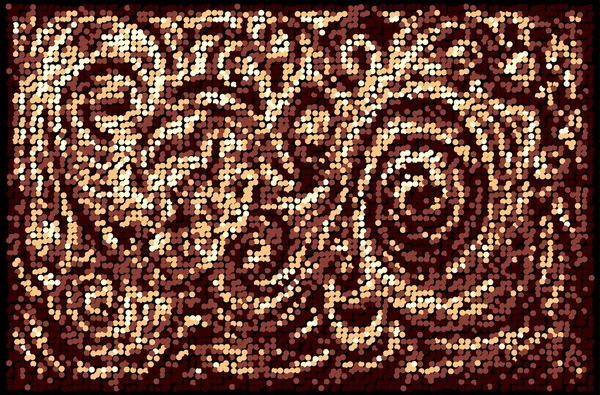Mosaïque fond floral — Image vectorielle