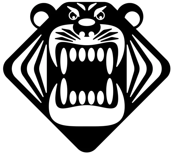 Tiger huvud maskot — Stock vektor