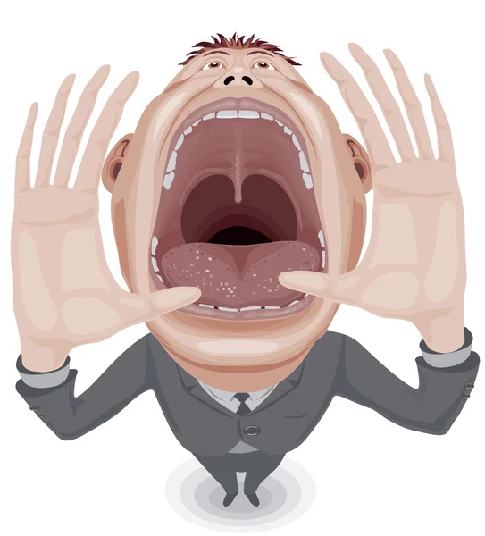 Crying man — Stock Vector