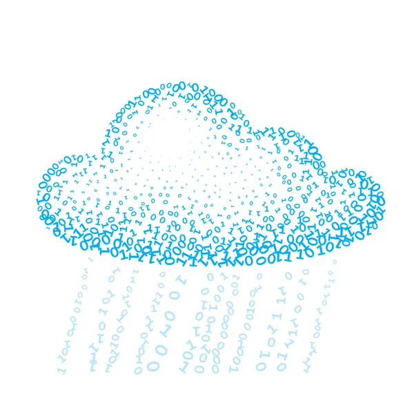 Il cloud computing Illustrazione Stock