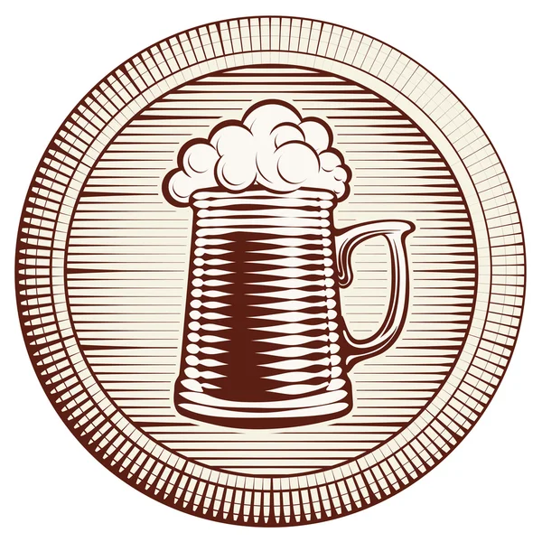 Verre à bière vectoriel — Image vectorielle
