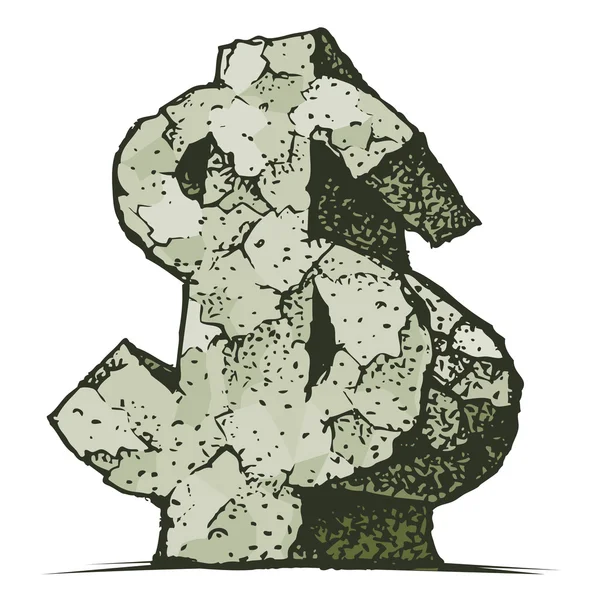 Πέτρα του δολαρίου — Διανυσματικό Αρχείο