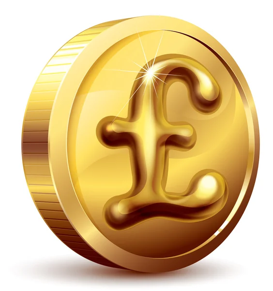 Монеты фунта — стоковый вектор