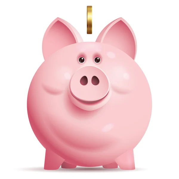 Banco Vector Piggy —  Vetores de Stock