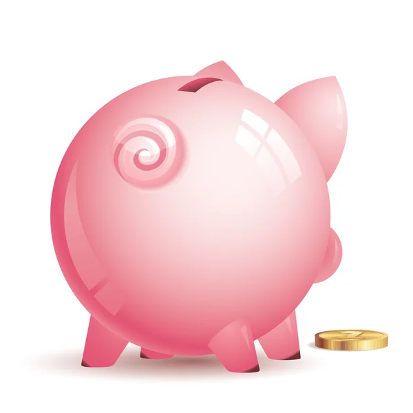 Vector piggy bank — Stockvector