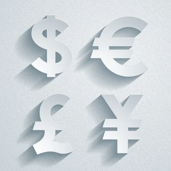 Symboly měny — Stockový vektor