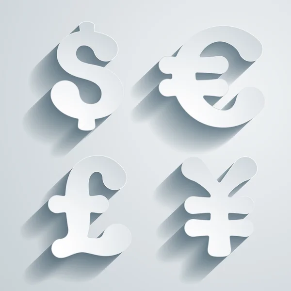 Currency symbols — Stock Vector