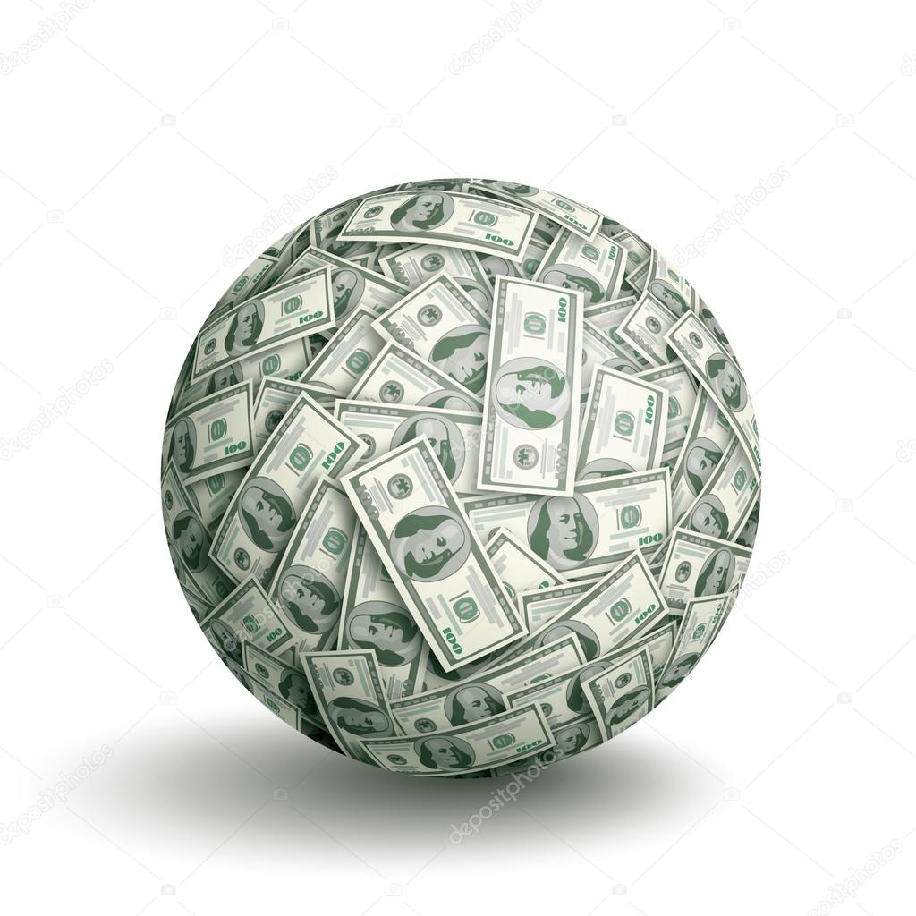 Vector dollar ball