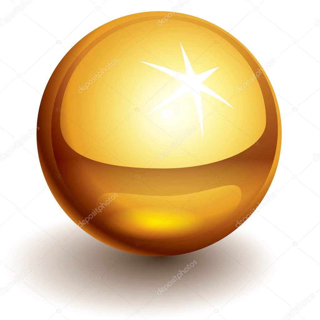 Vector gold ball