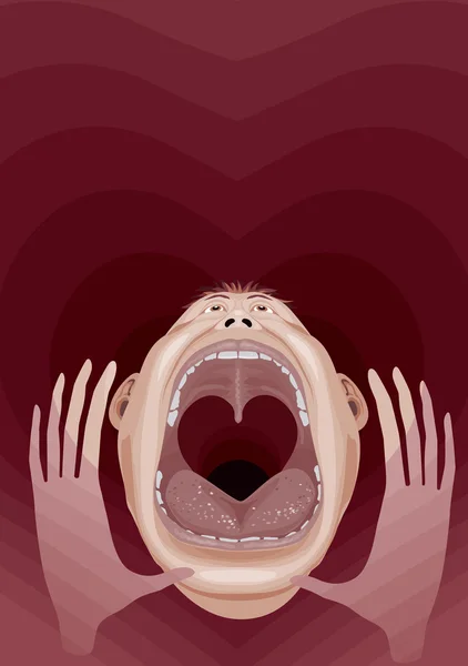 Cry of Love — Stock Vector