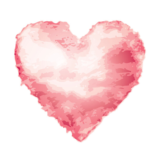 Акварельное сердце