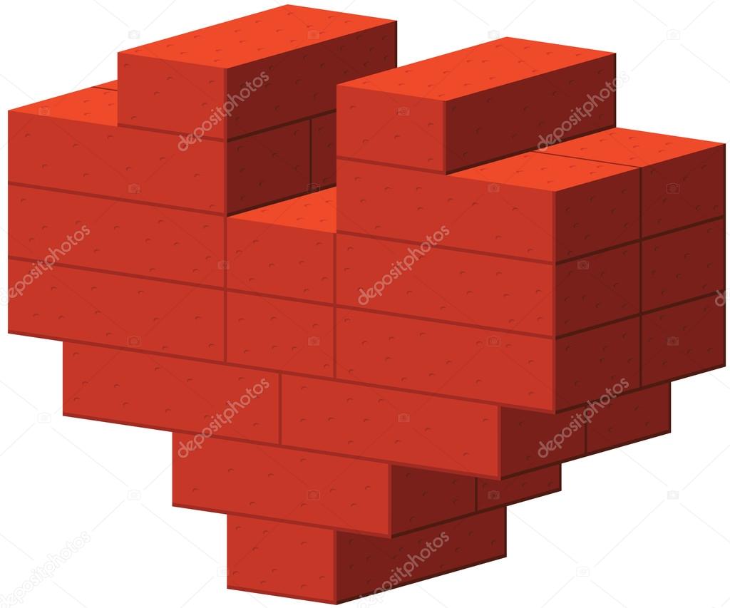 Heart of bricks