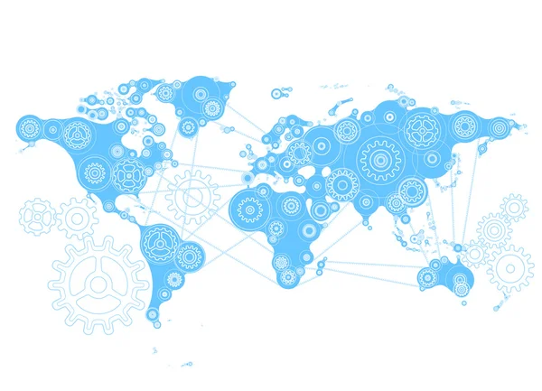 World mechanism — Stock Vector