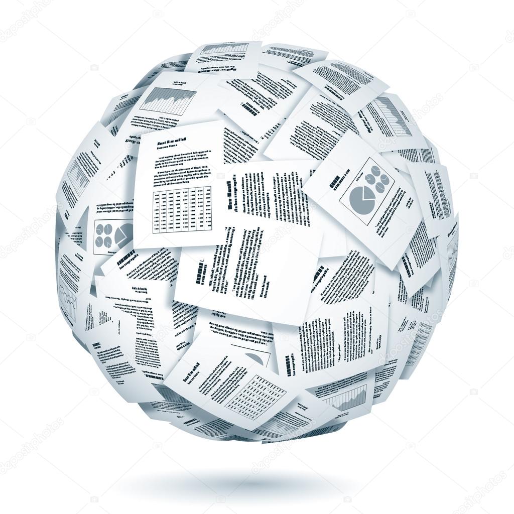 Ball of documents