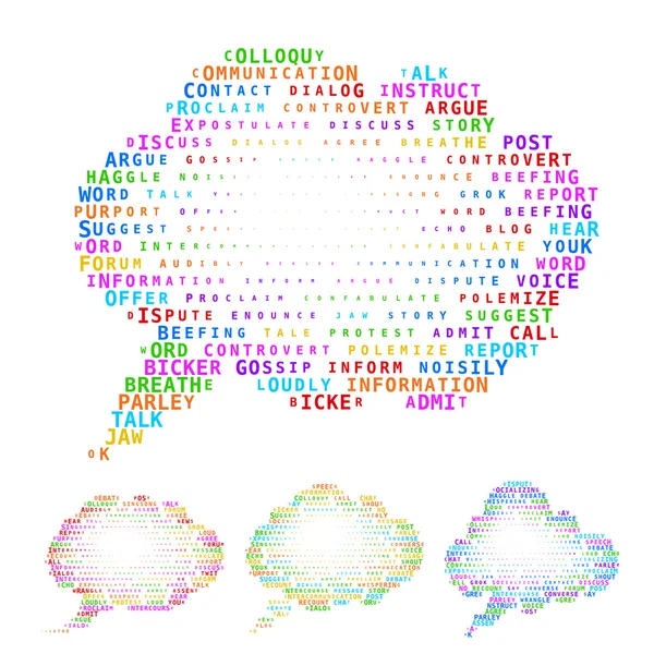 Speech bubbles set — Stock Vector