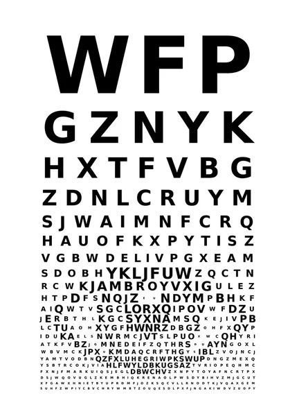 Vector eye chart — Image vectorielle