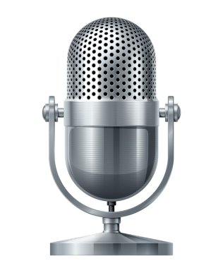Vector microphone clipart