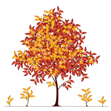 Autumn tree clipart